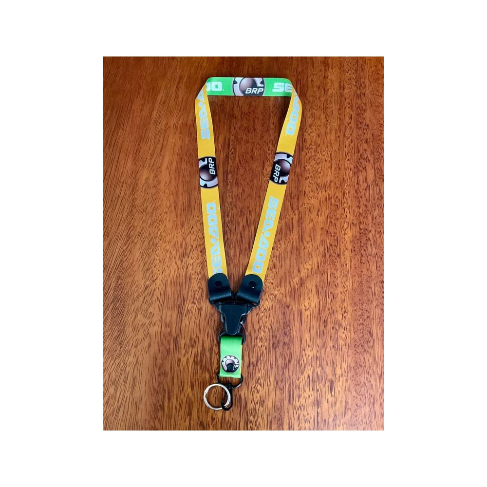 Llavero Sea Doo Lanyard Moto Acuatica Pita Jet Ski Llaves BRP Amarilla