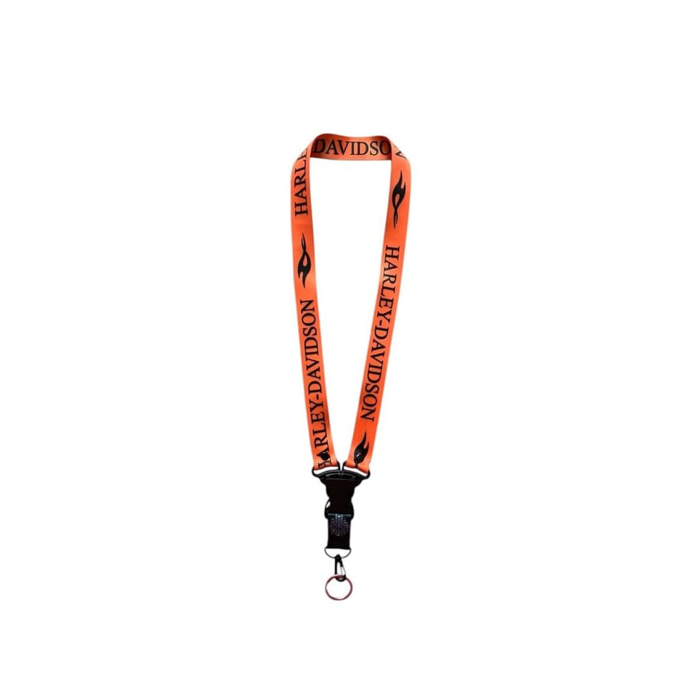 Cinta Harley Davidson Llavero Lanyard Pita Colgador Llaves Flamas