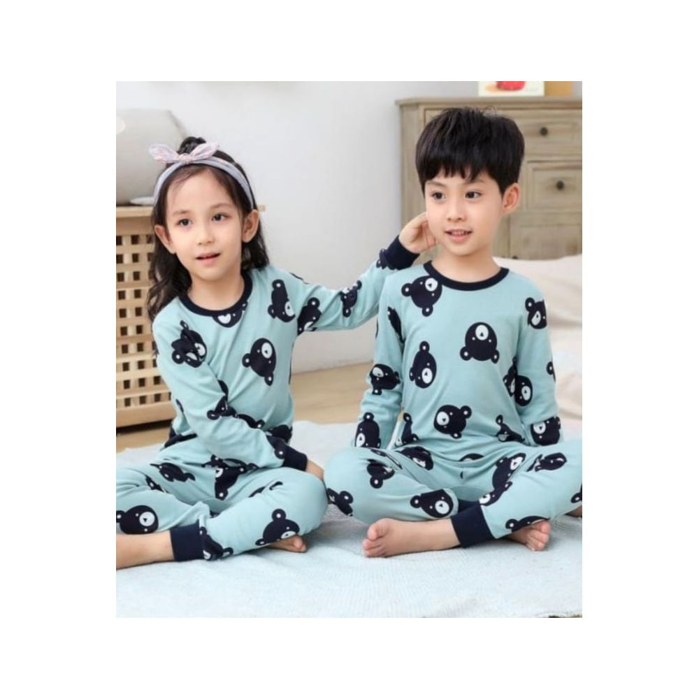 Hermosa Pijama de Invierno para Niños de Osos Completa