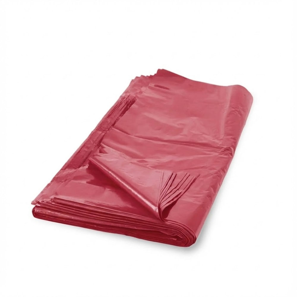 BOLSA ROJA DE POLIETILENO 140 LT 36'' x 40'' x 3 u x 100 Unid
