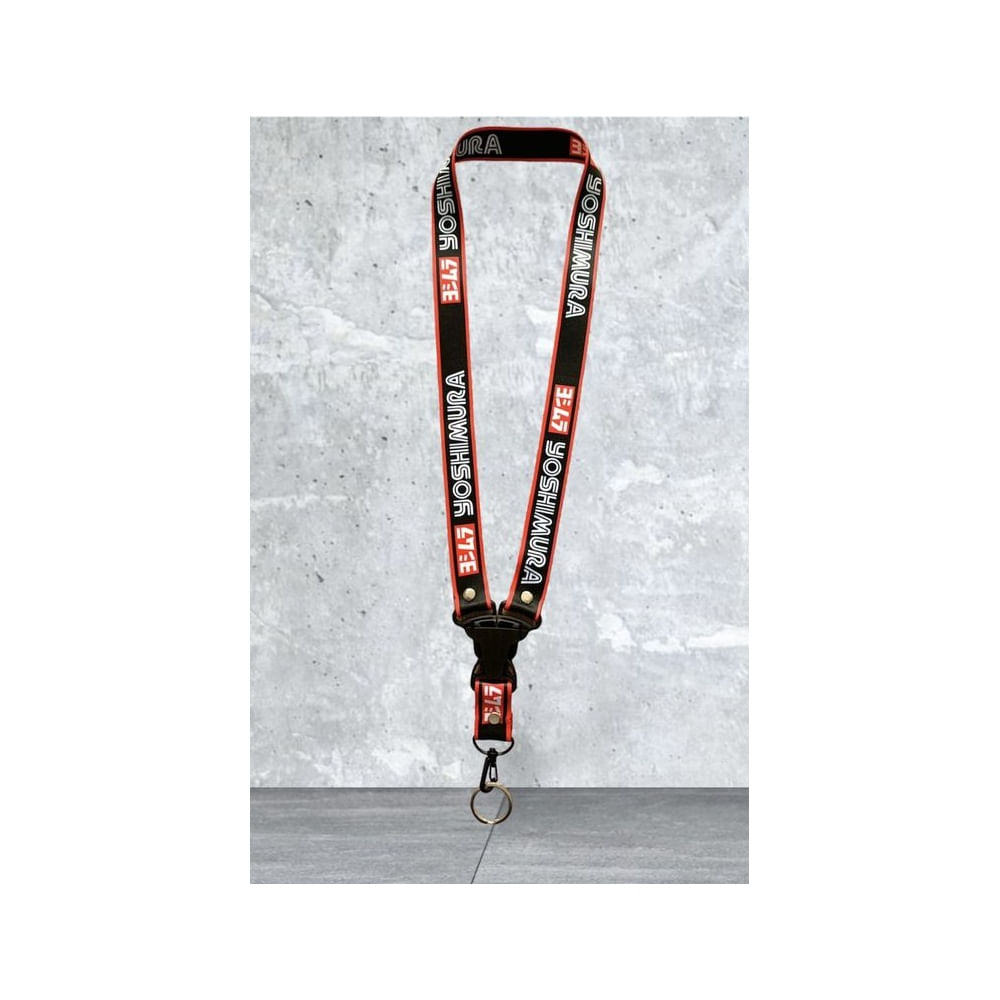 Llavero Yoshimura Lanyard Pita Colgador Llaves Negro