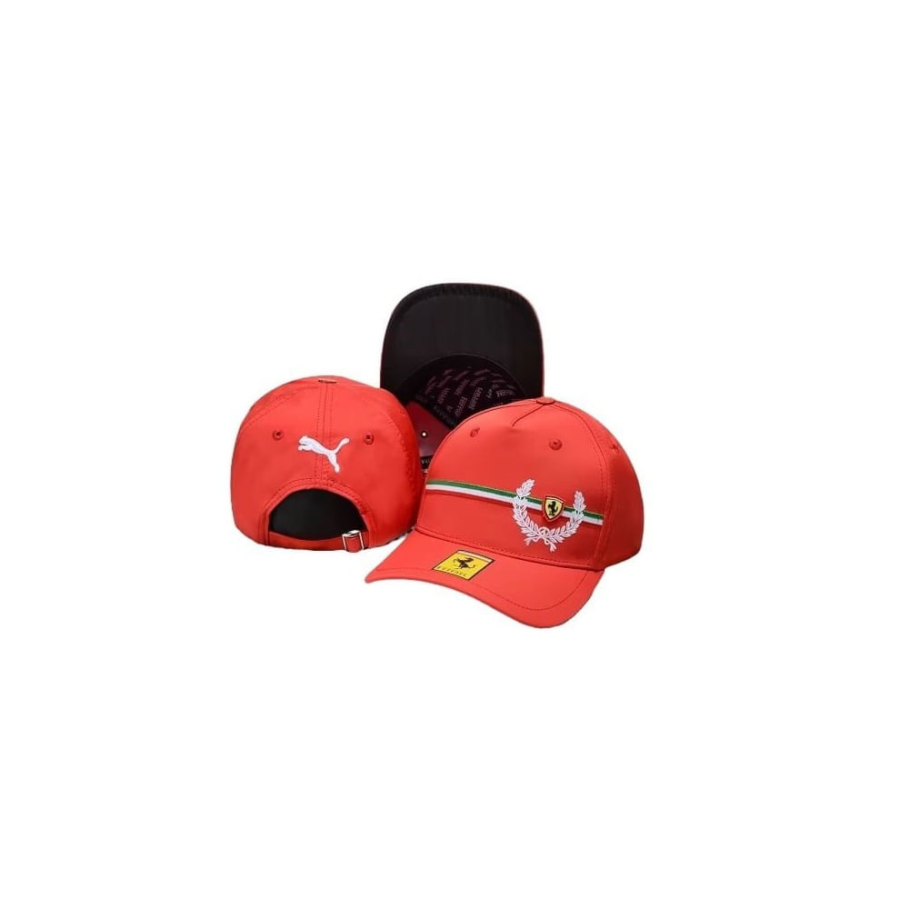 Gorra Ferrari Formula 1 Original Nueva Lecrerc F1 Laureles Rojo