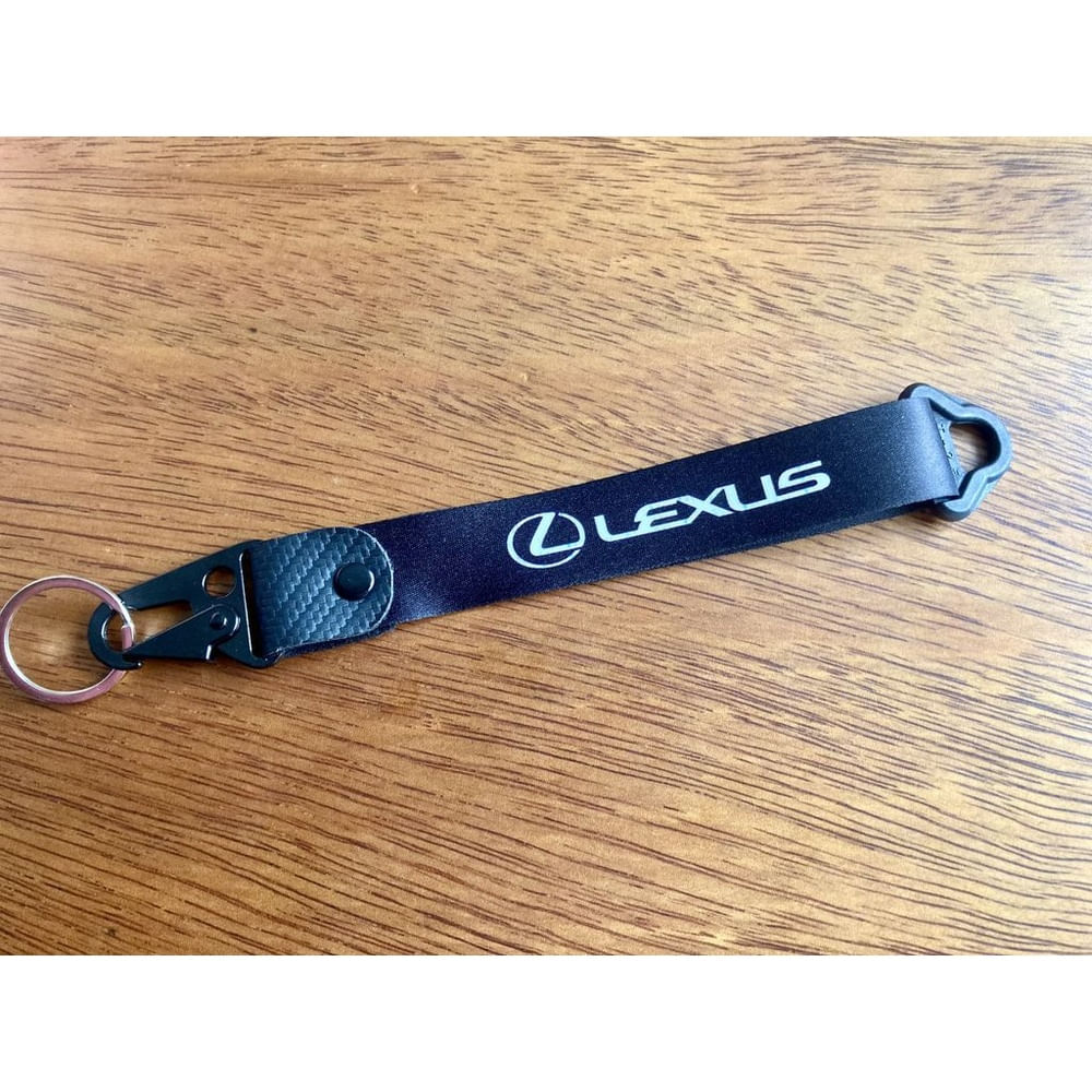 Llavero Lexus Lanyard Pita Colgante Rx Llaves 23cm Negro