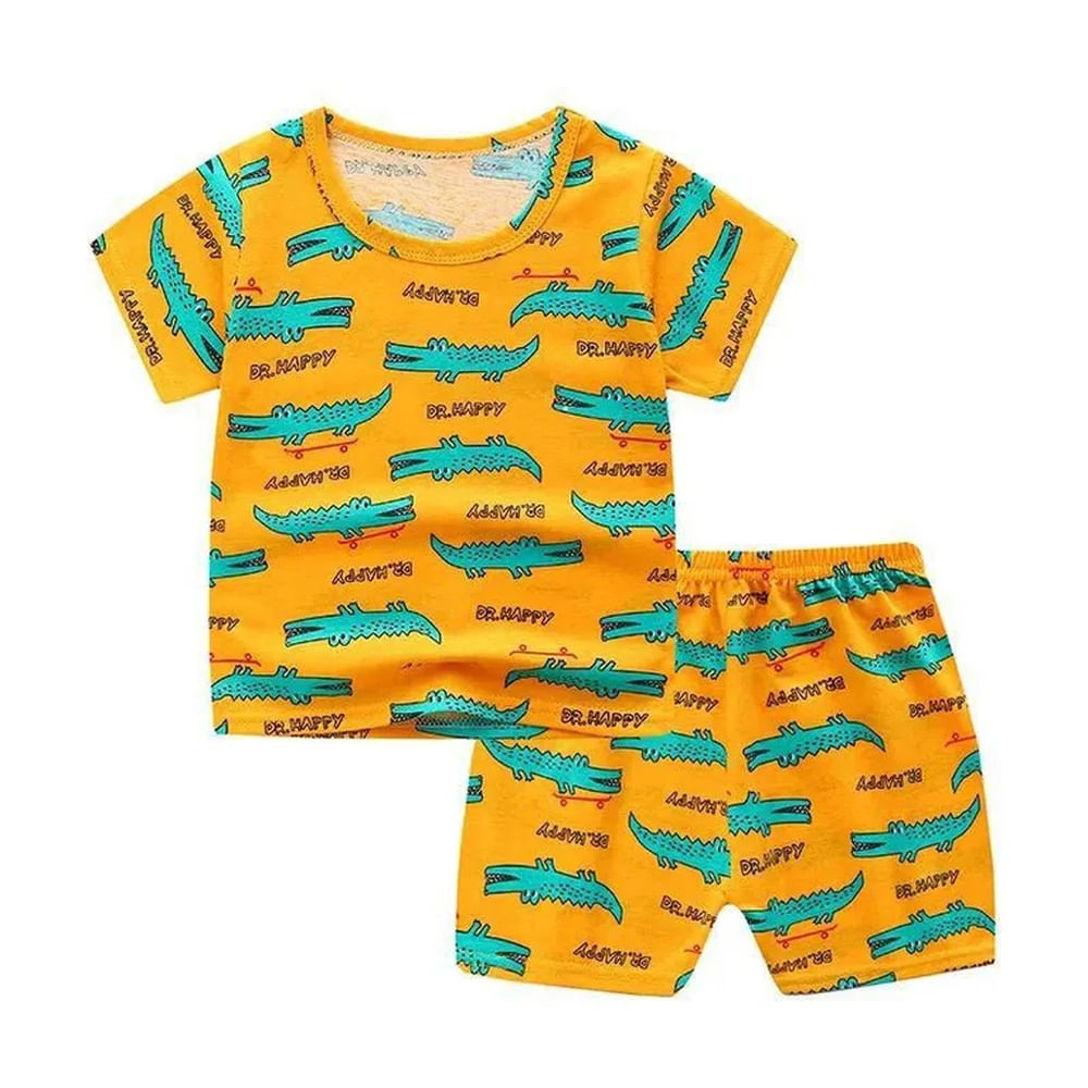 Pijama Conjunto para Niños Hermosa Ropa Infantil Cocodrilo