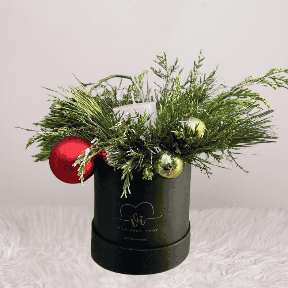 Arreglo Floral Navideño Mini - Arreglo floral navideño