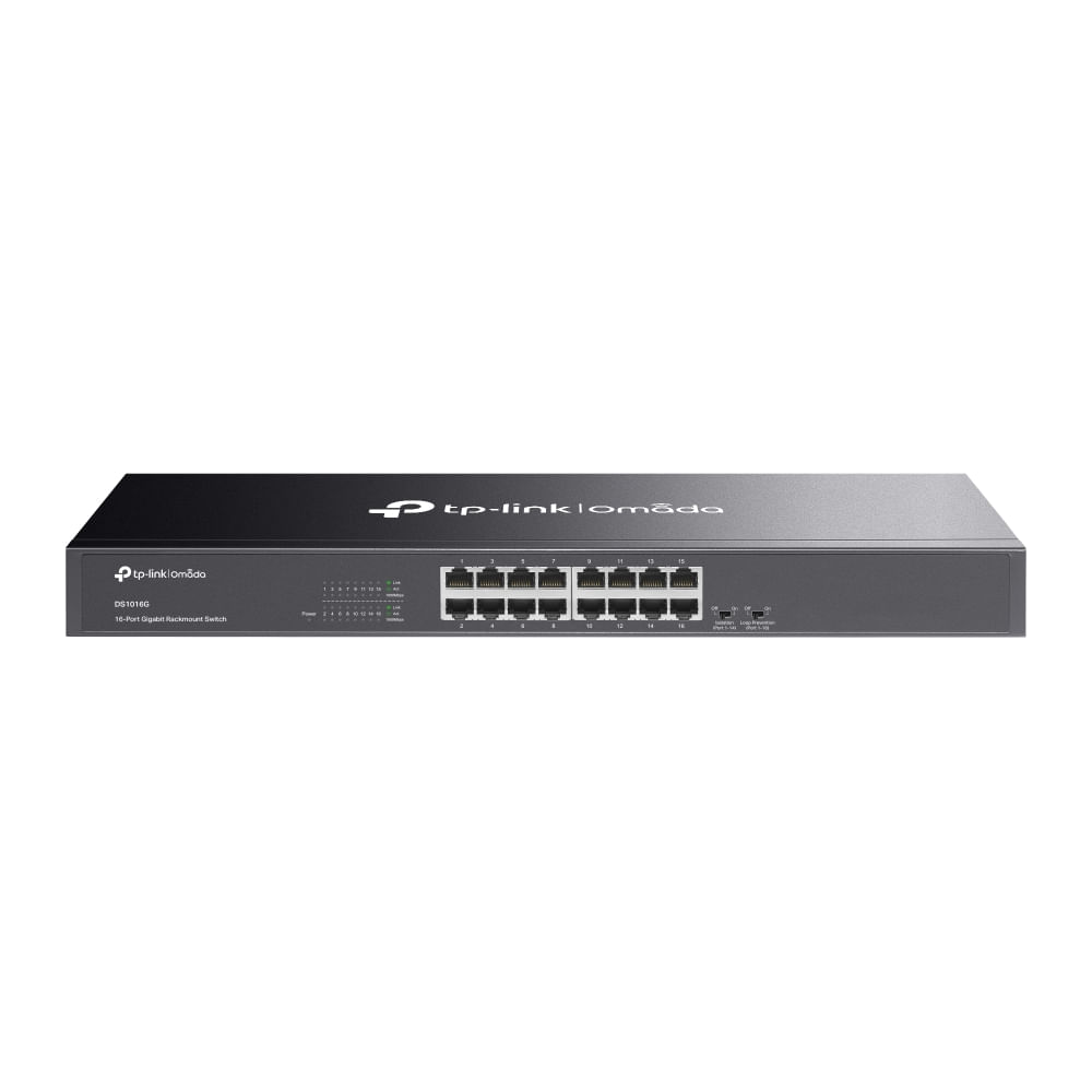 Switch TP-Link DS1016G de 16 Puertos Gigabit Omada Unmanaged