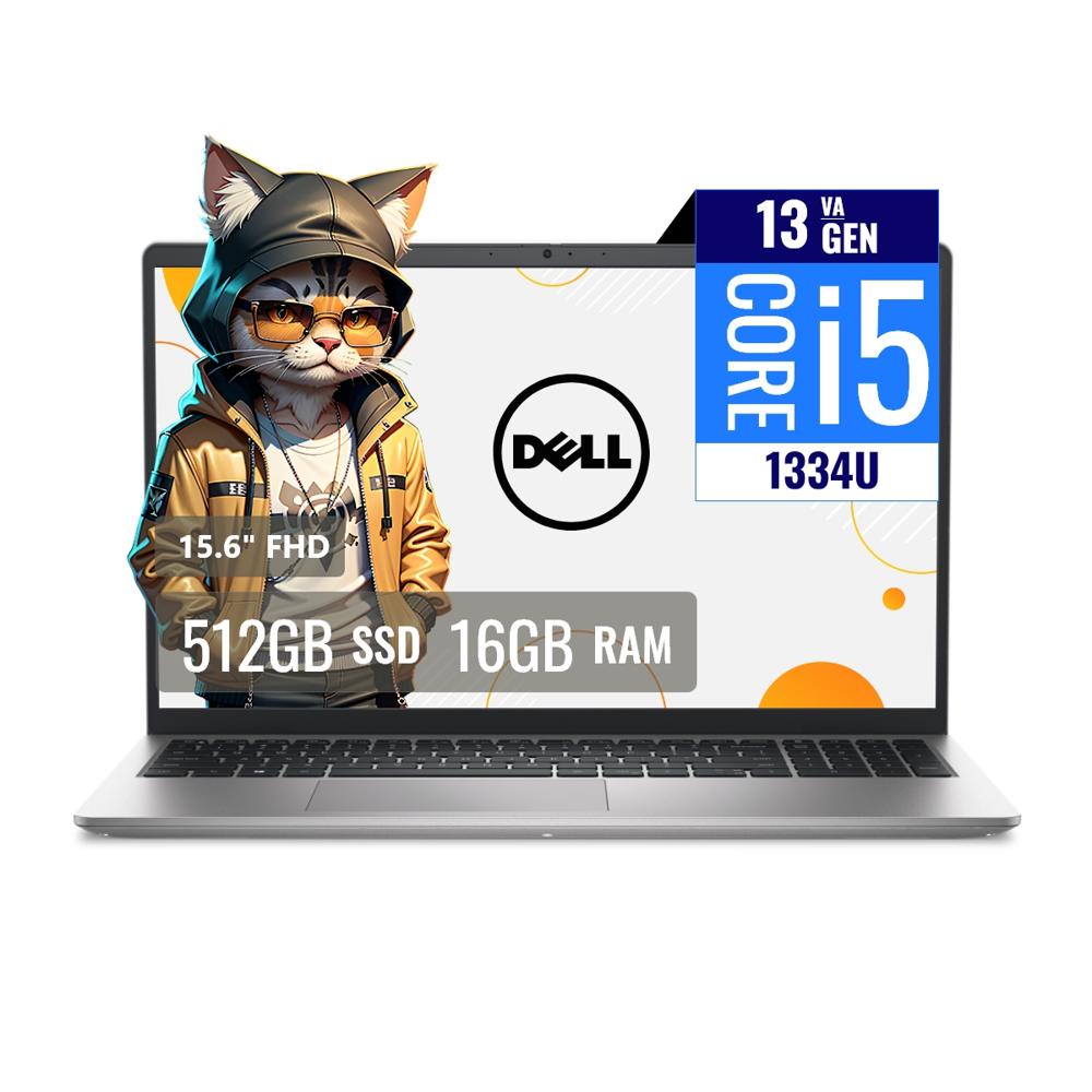 Laptop Dell DC15250 Intel Core i5 1334U 16GB RAM 512GB SSD M.2 15.6 FHD FreeDOS KD9XK16