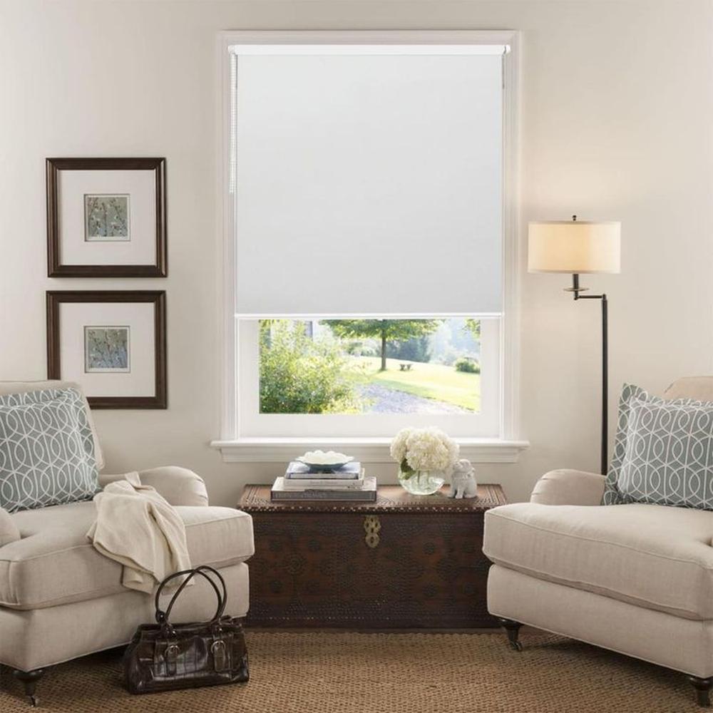 Cortina Roller Blackout Textil Natural Gris 130cm Ancho x 120cm Alto