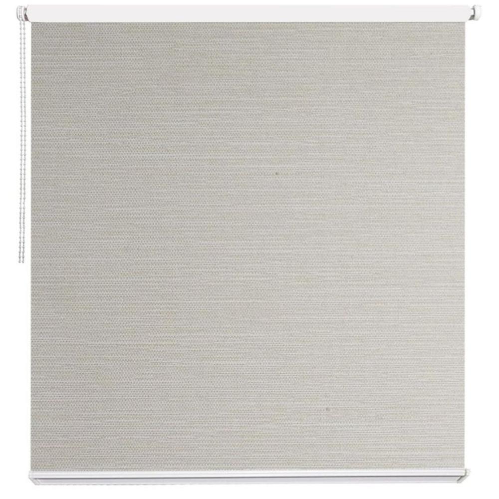 Cortina Roller Blackout Textil Rústico Crema 190cm Ancho x 180cm Alto