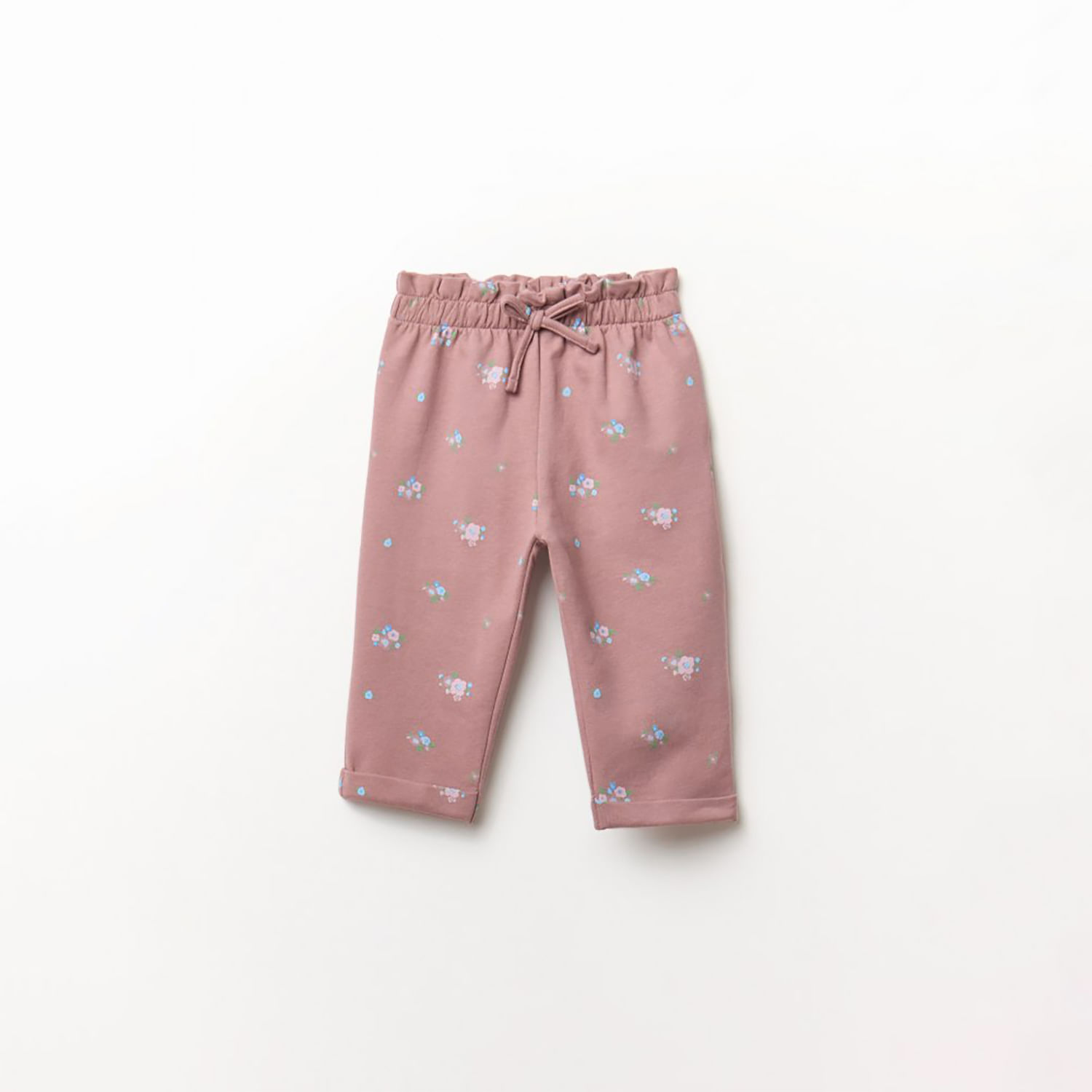 Pantalón Bebé Niña Sfera Aop Flores Morado