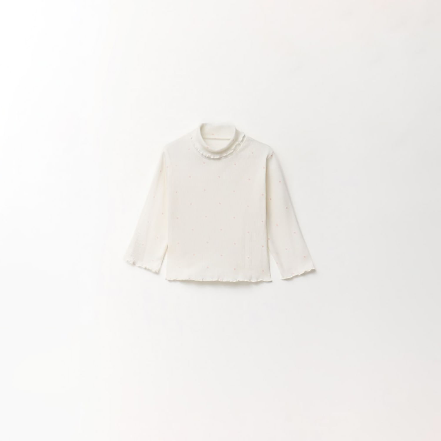 Polo Bebé Niña Sfera Cc Rib Aop Blanco