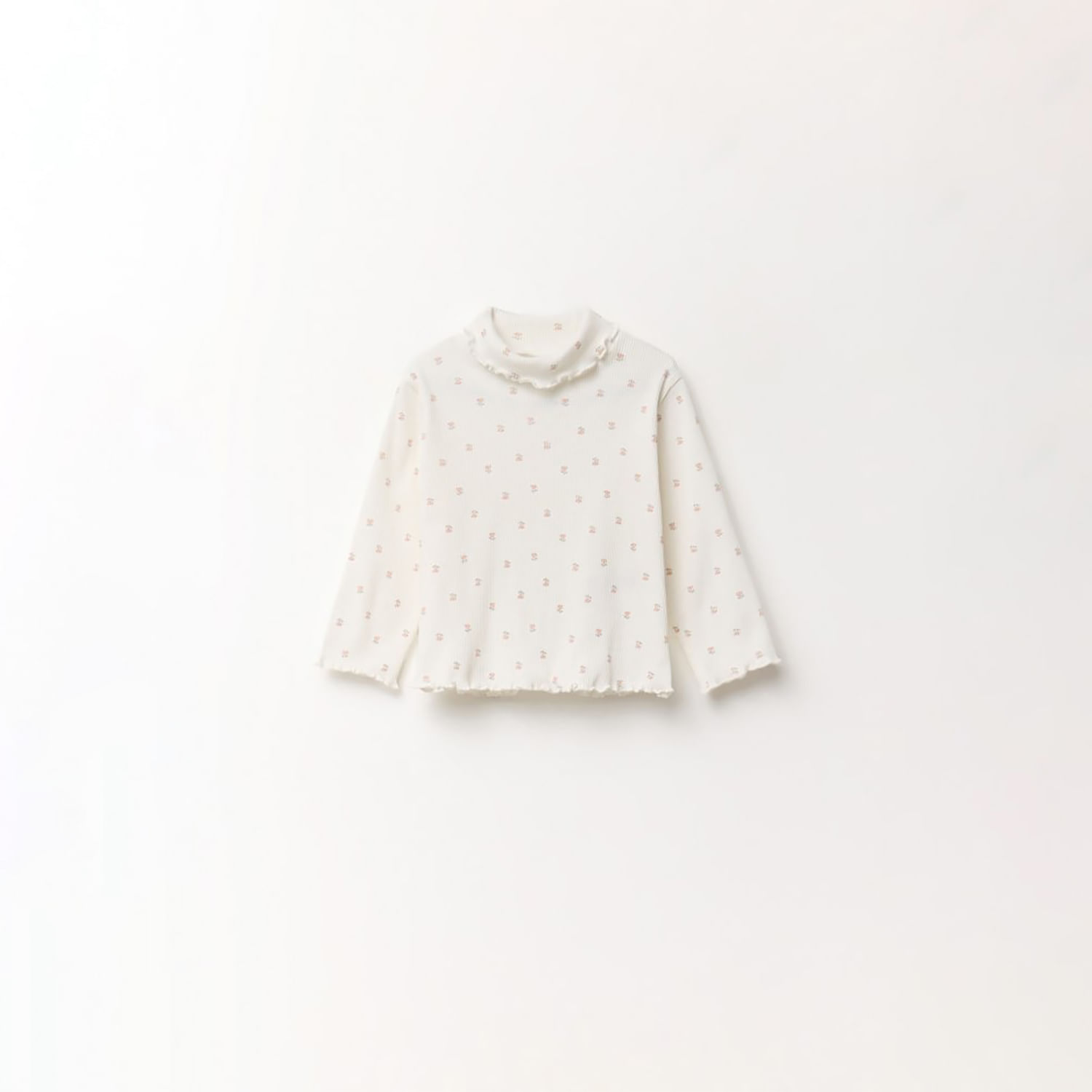 Polo Bebé Niña Sfera Cc Rib Aop Crudo