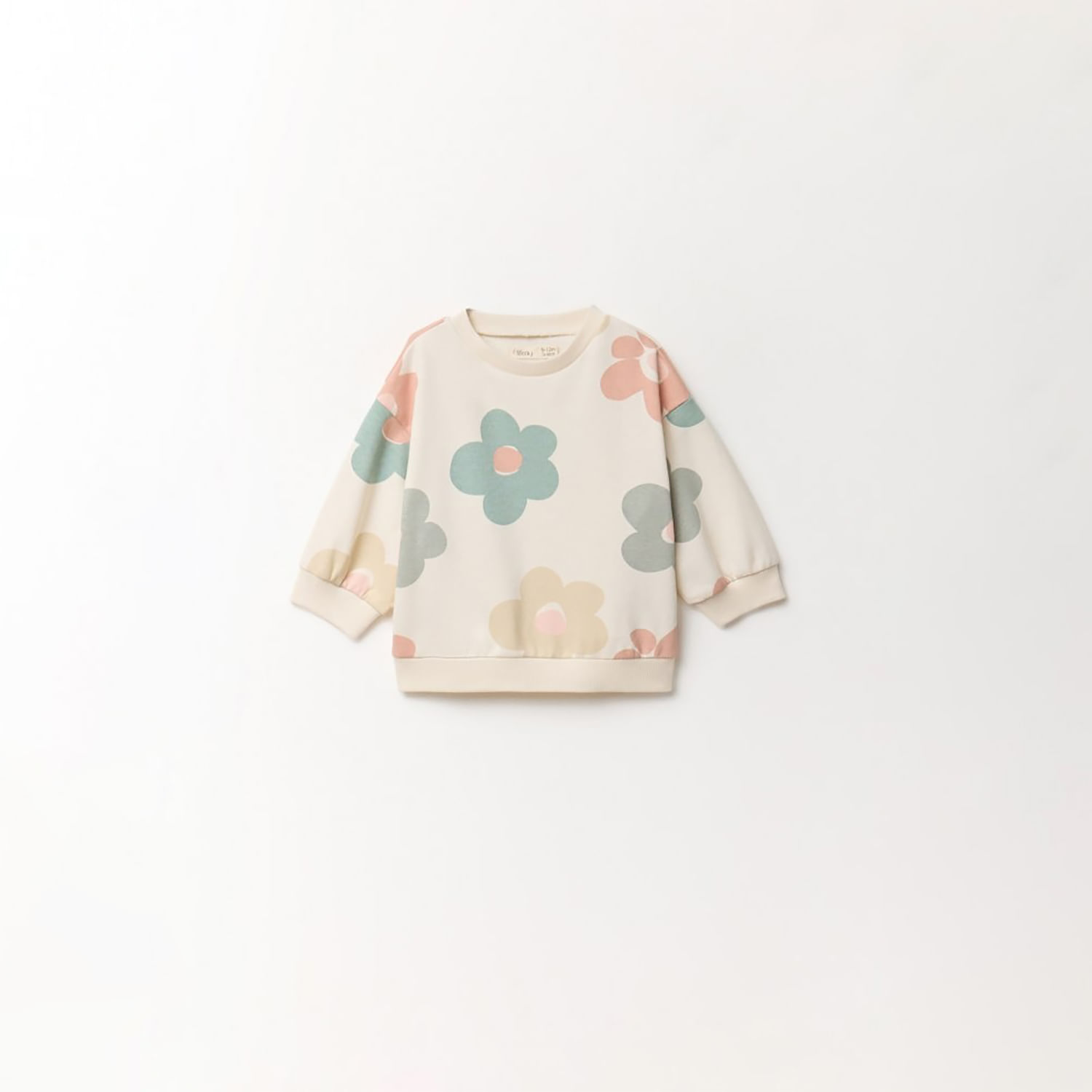 Polera Bebé Niña Sfera Aop Crema