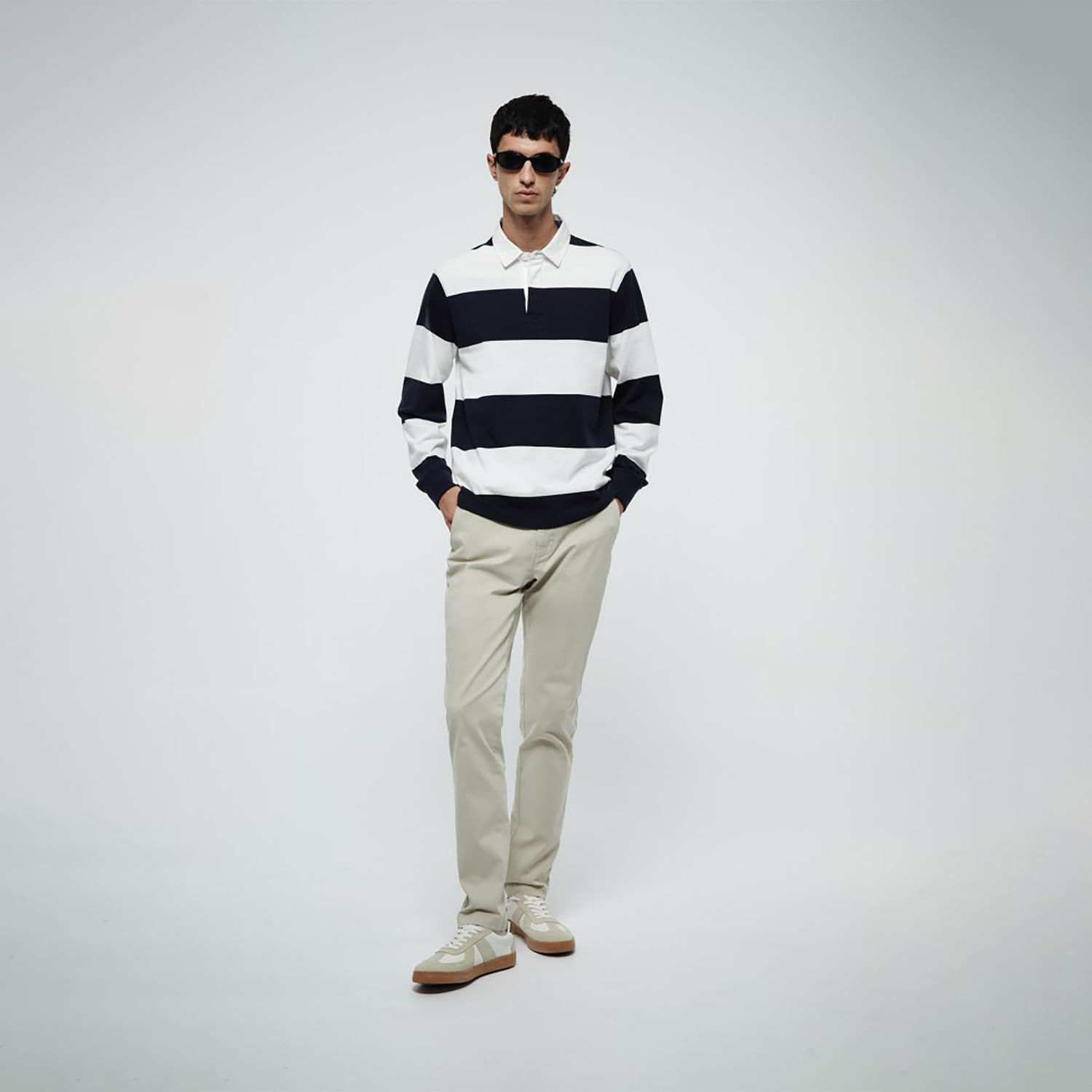 Pantalón Hombre Sfera Chino Slim Crema