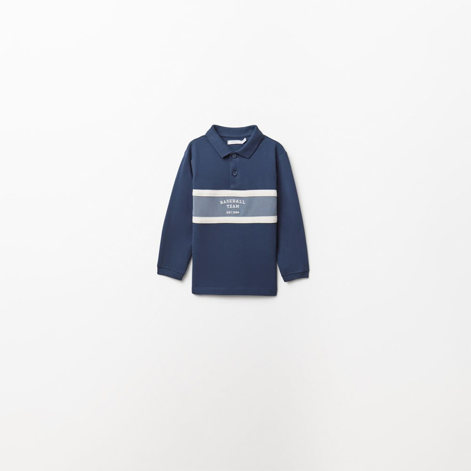 Polo Niño Sfera  Franja Horizontal Azul Marino