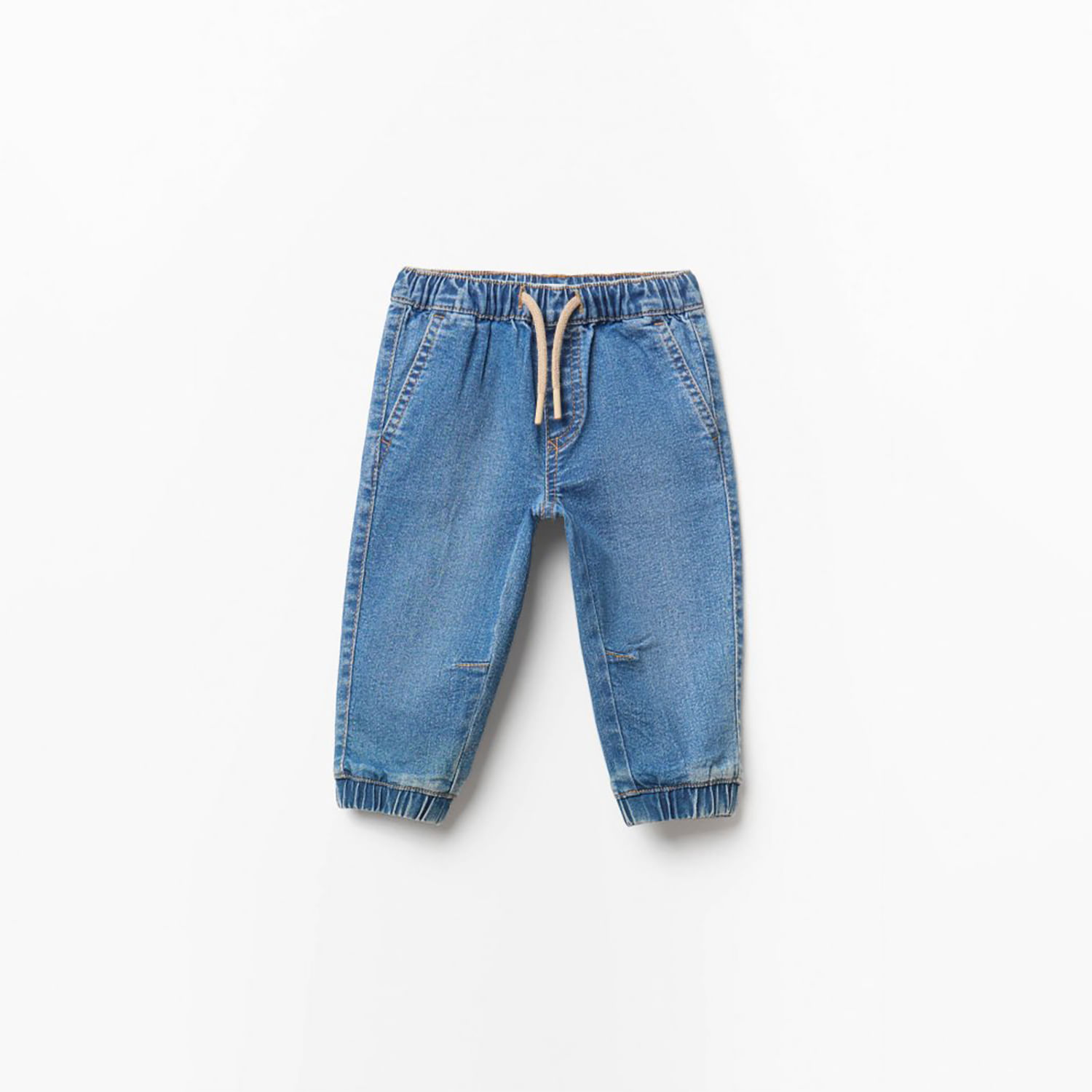 Jean Bebé Niño Sfera Knit Celeste