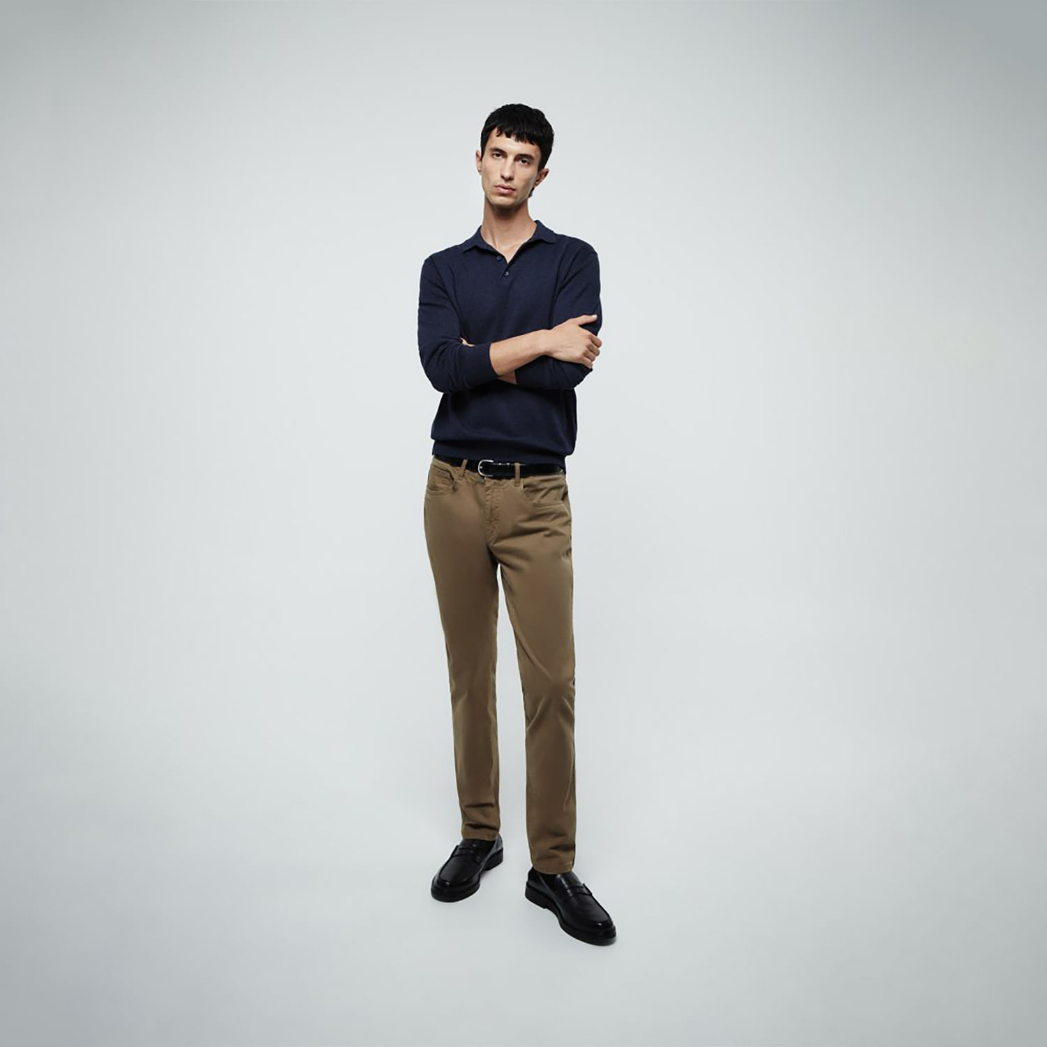 Pantalón Hombre Sfera Cinco Bolsillos Marron