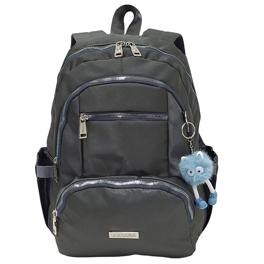 Mochila Modelo Print A4 Kengar - Plomo