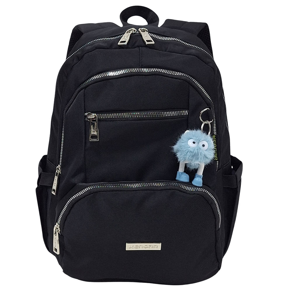 Mochila Modelo Print A4 Kengar - Negro
