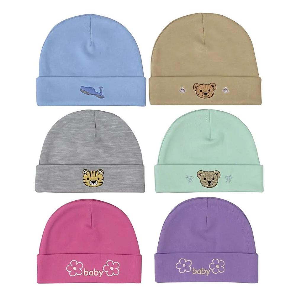Pack 3 Gorro de Bebé Algodón