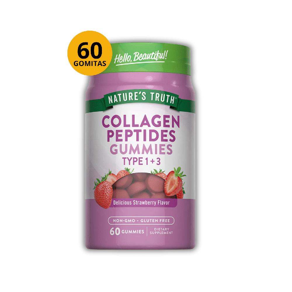 PEPTIDO DE COLAGENO SABOR FRESA 60 GOMITAS NATURE's TRUTH