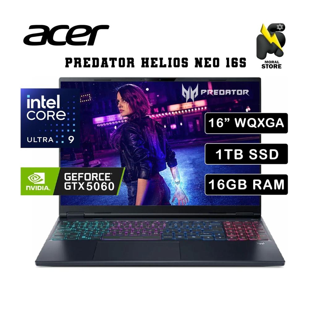 LAPTOP ACER PREDATOR   NEO 16S INTEL CORE ULTRA 9-275HX 16 GB RAM  1TB SSD   RTX 5060-8GB