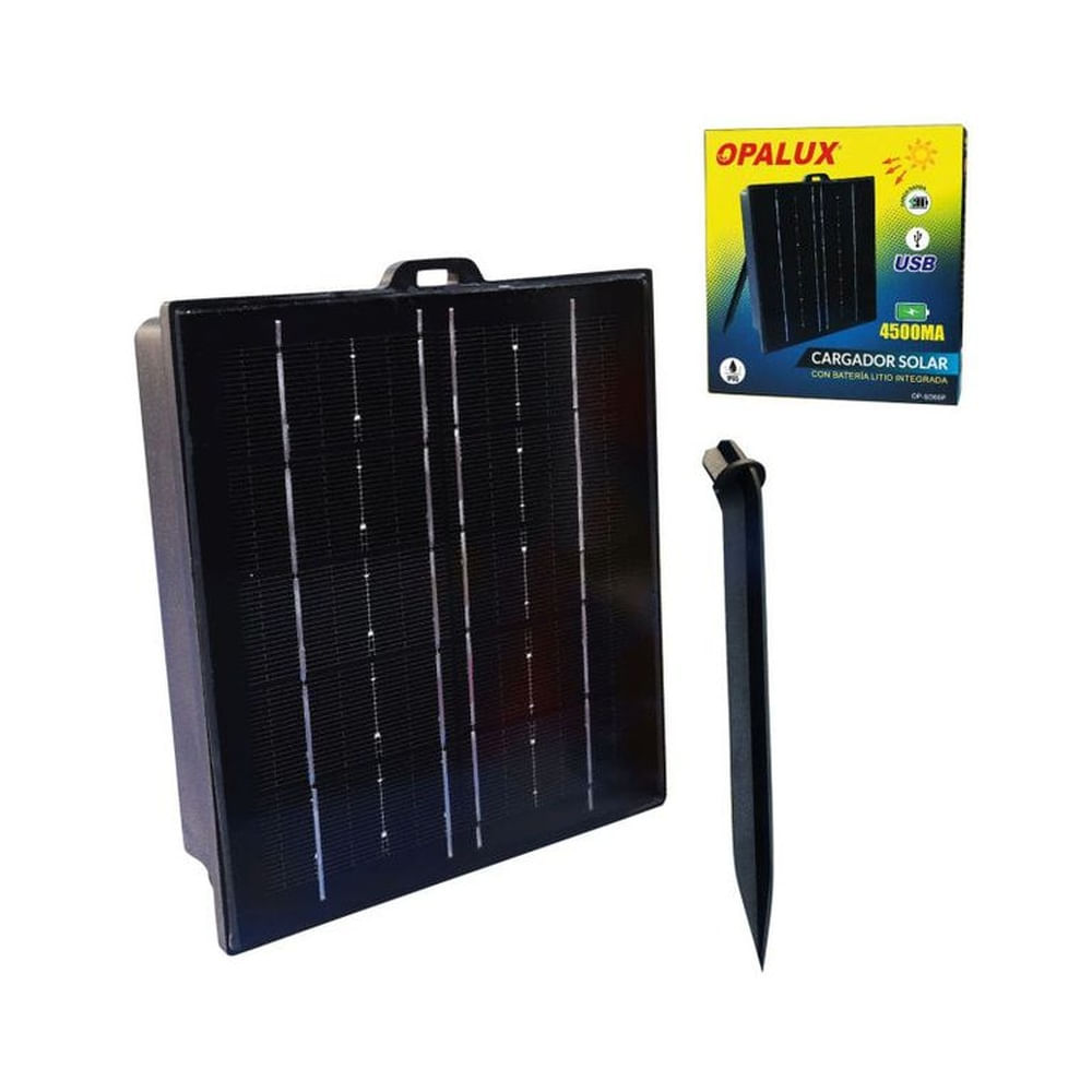 Cargador Solar con Baterías de Litio Integrada OPALUX OP-SD60P