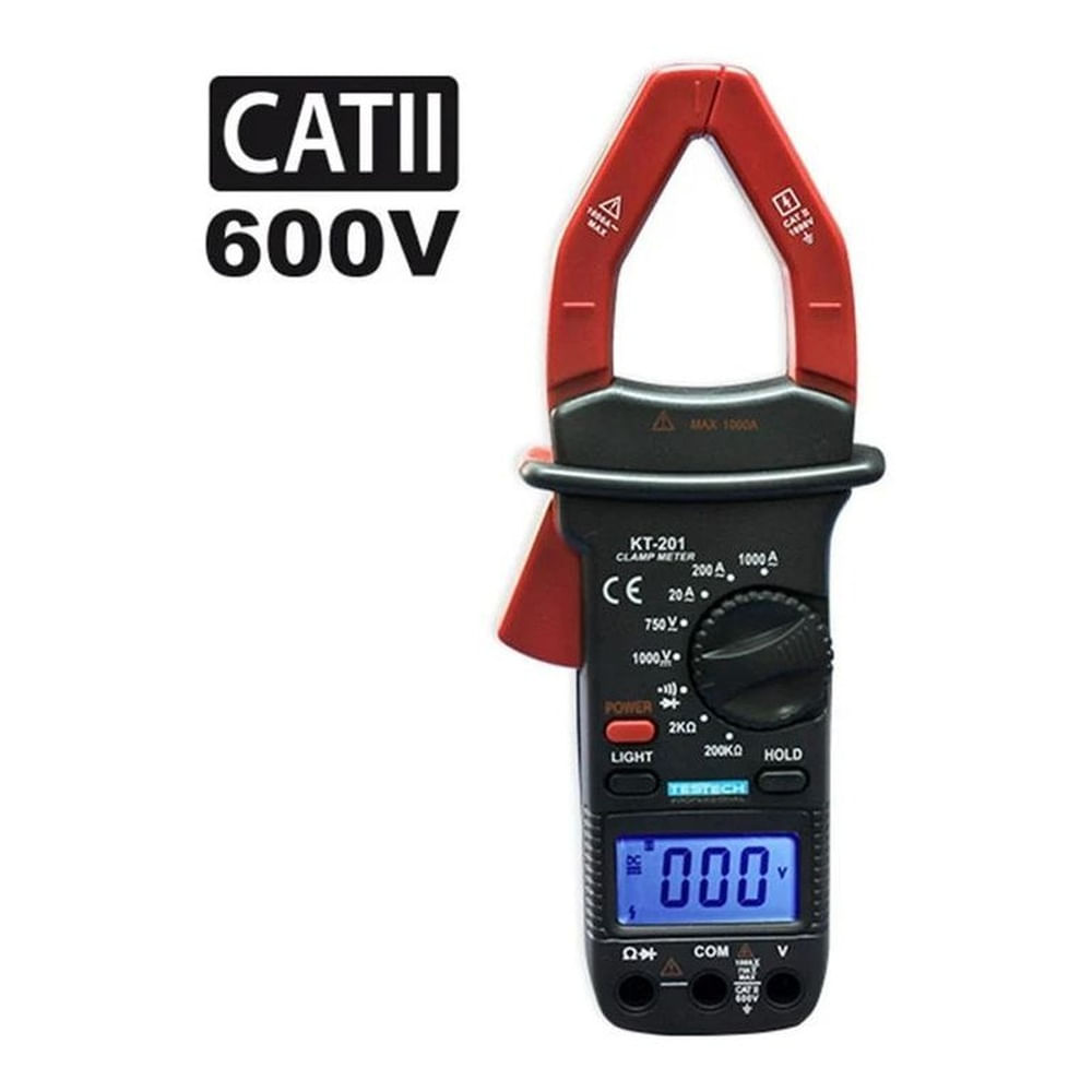 Pinza Amperimetrica Testech Kt-201