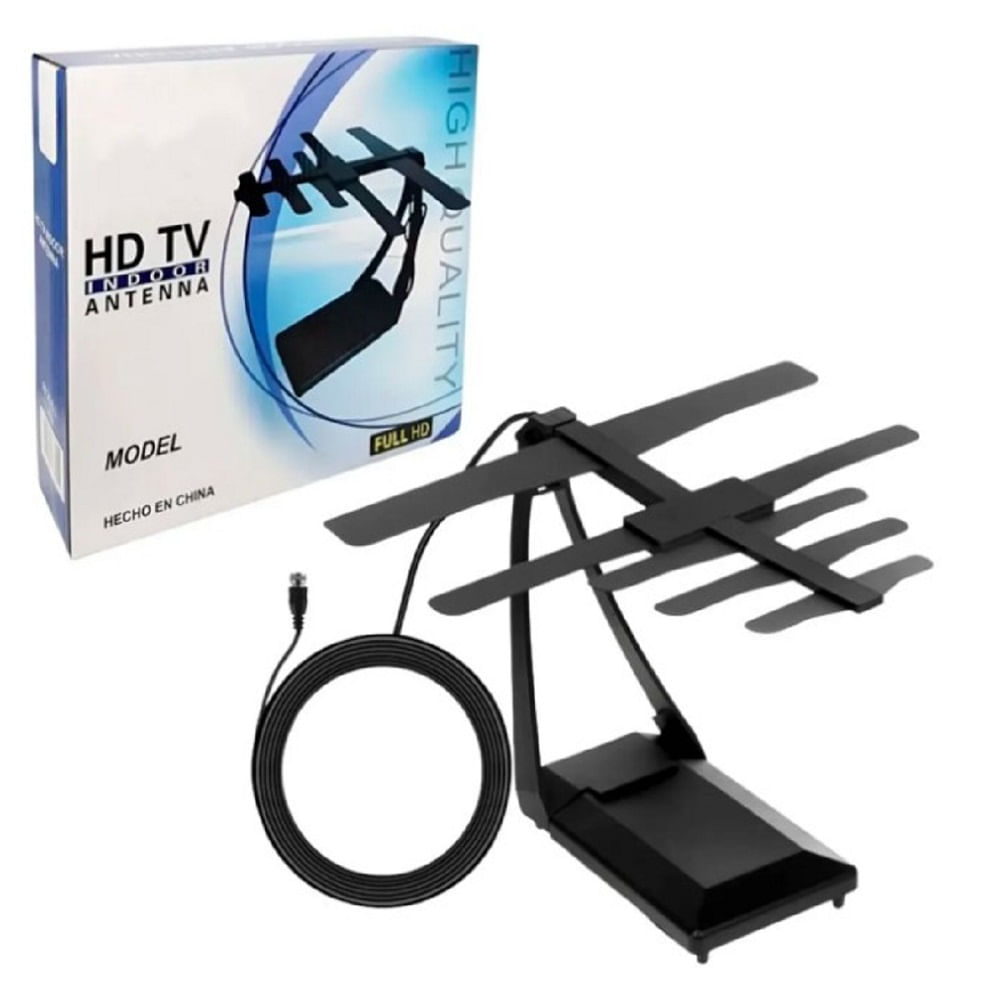 Antena Digital Full Hd Interiores Y Exteriores Largo Alcance