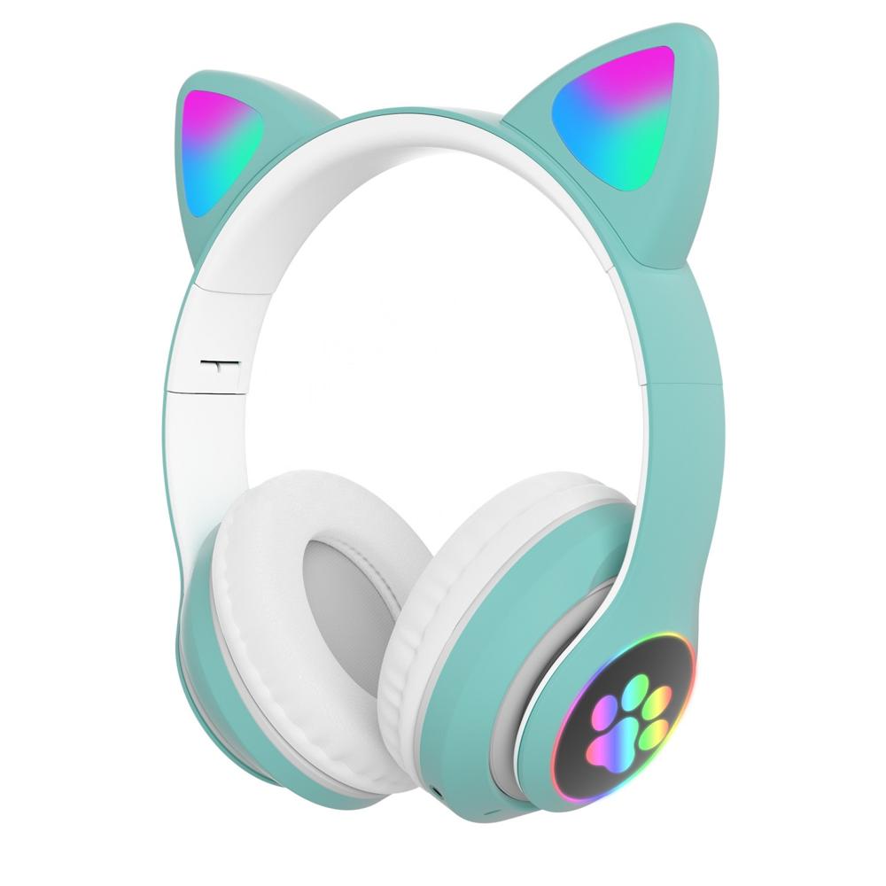 Audífonos inalámbricos Bluetooth - Oreja de Gato - VERDE
