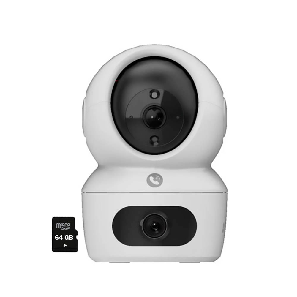 Cámara WiFi H7C Dual 4MP + 4MP Ezviz Doble Lente Interior Giro 360 - SD 64GB Cámara WiFi H7C Dual 4MP + 4MP Ezviz Doble Lente Interior Giro 360 - SD 64GB