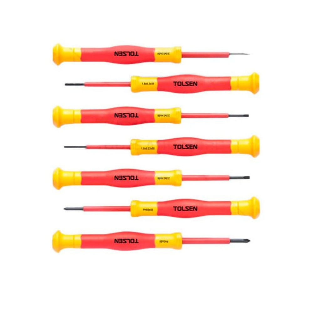 Juego de Perilleros de Precisión Aislados 1000v 7pcs TOLSEN V32007