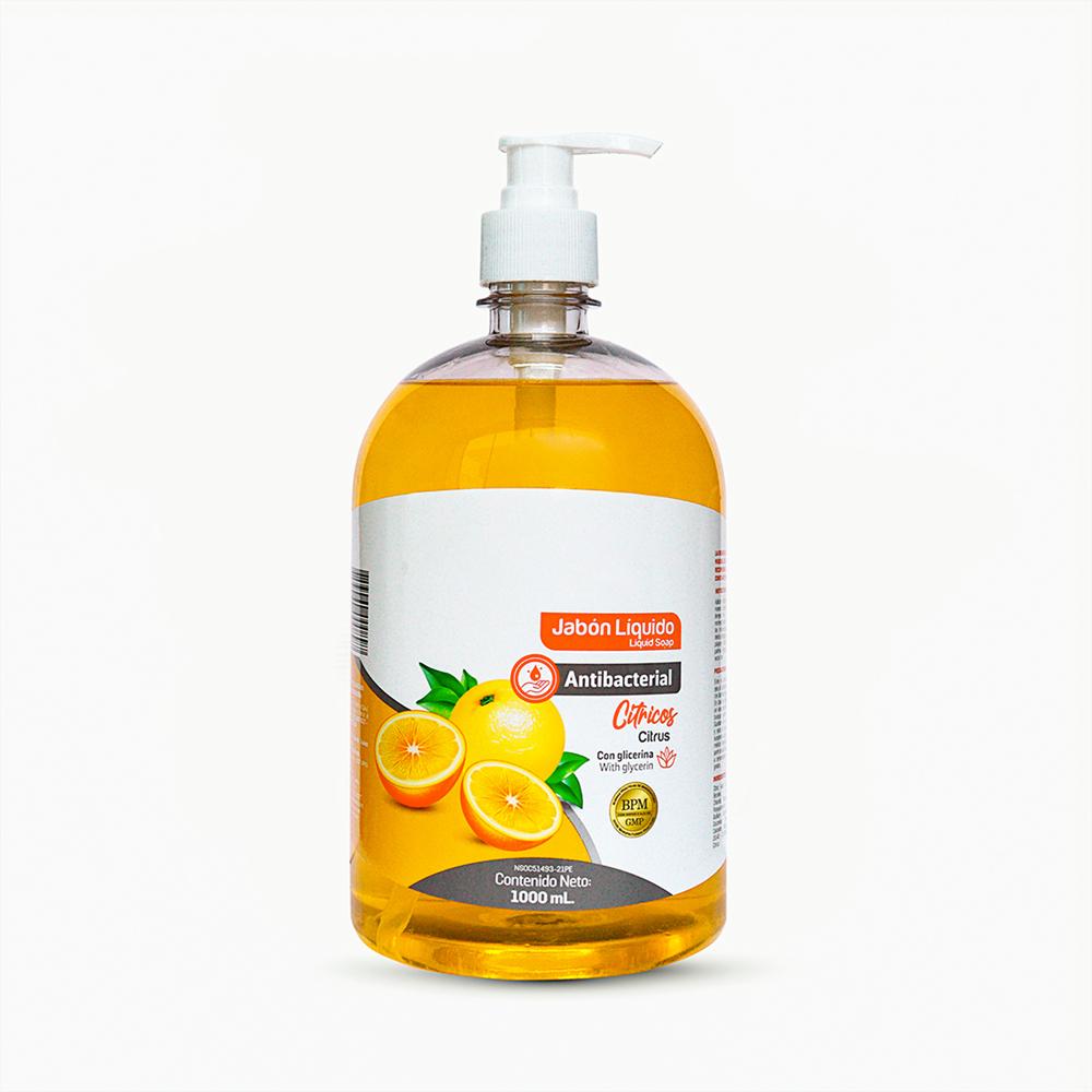 Jabón Líquido Antibacterial de 1000 ML Cítrico