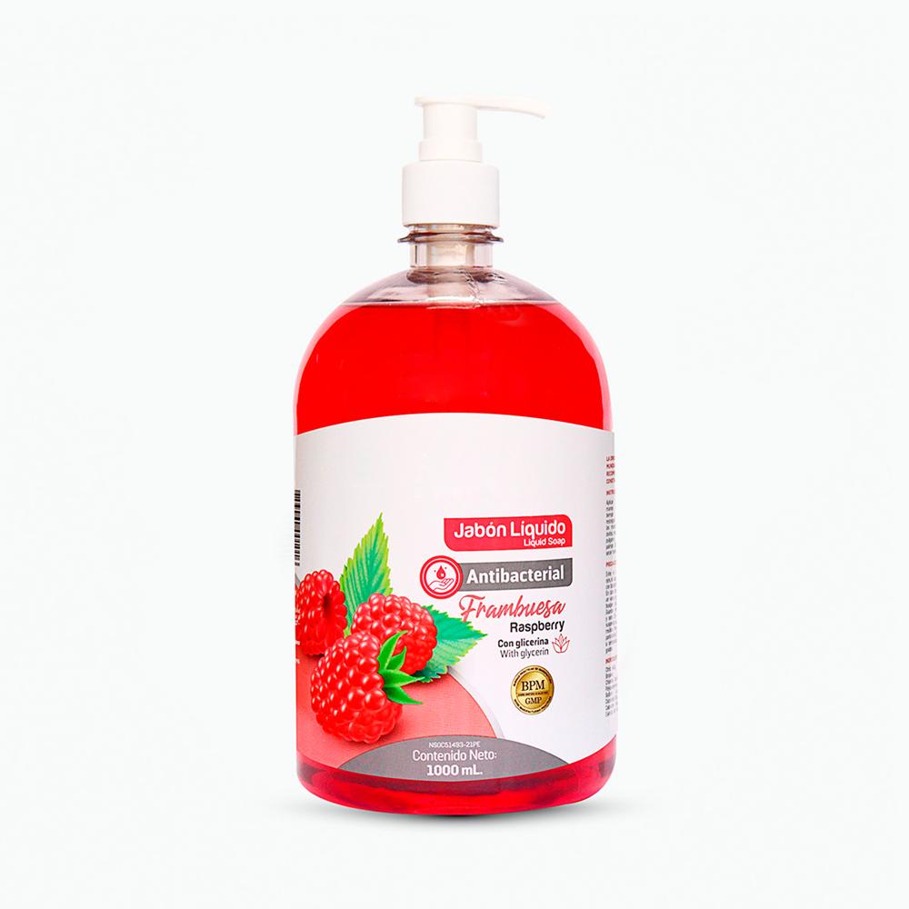 Jabón Líquido Antibacterial de 1000 ML Frambuesa