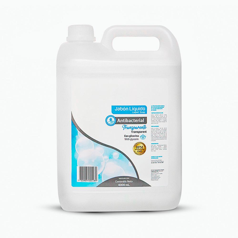 Jabón Líquido Antibacterial de 4000 ML Transparente