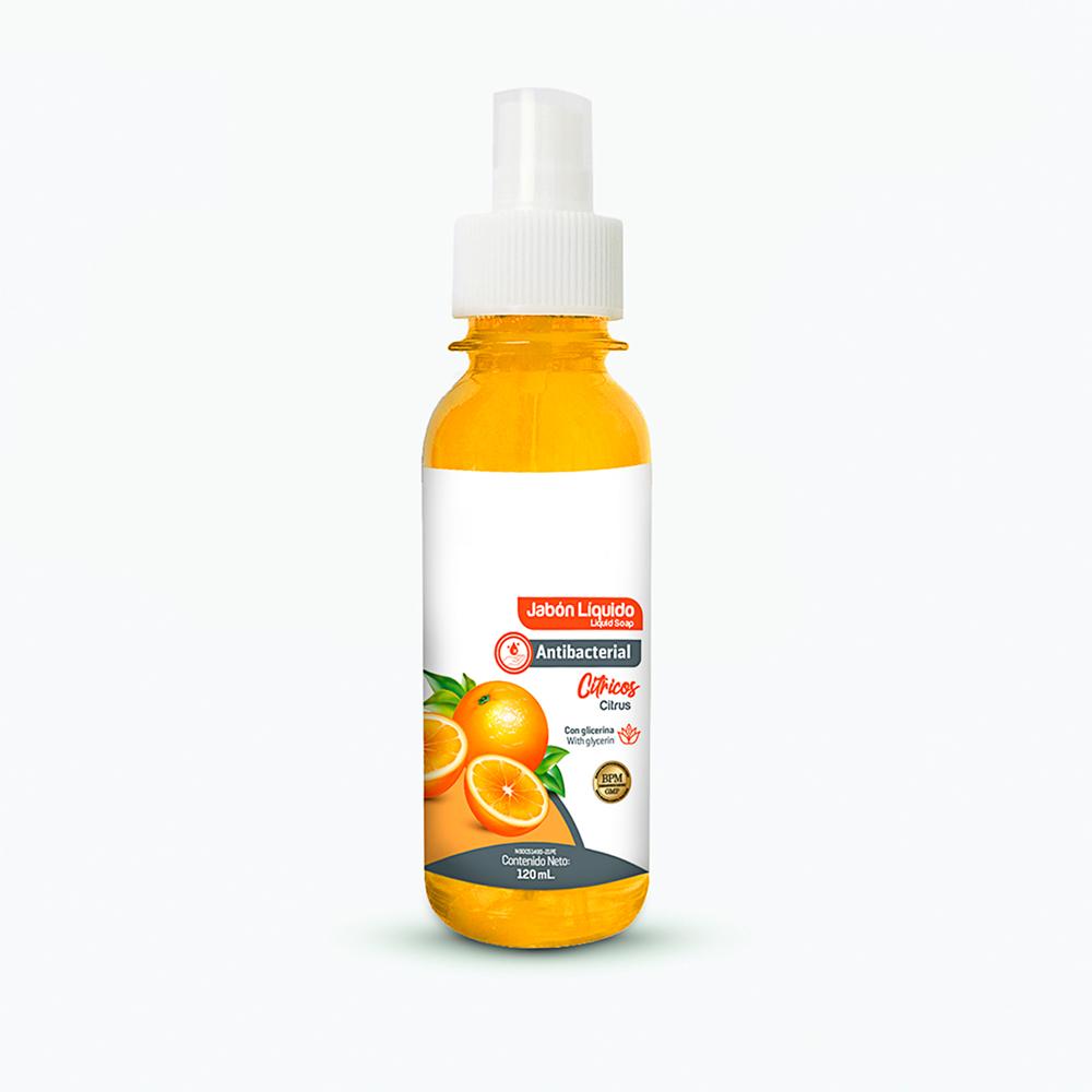 Jabón Líquido Antibacterial de 120 ML Cítrico