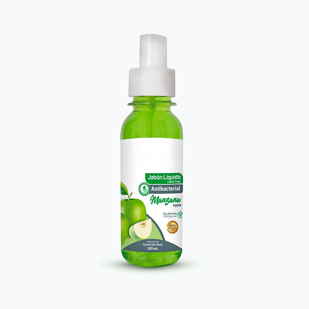 Jabón Líquido Antibacterial de 120 ML Manzana