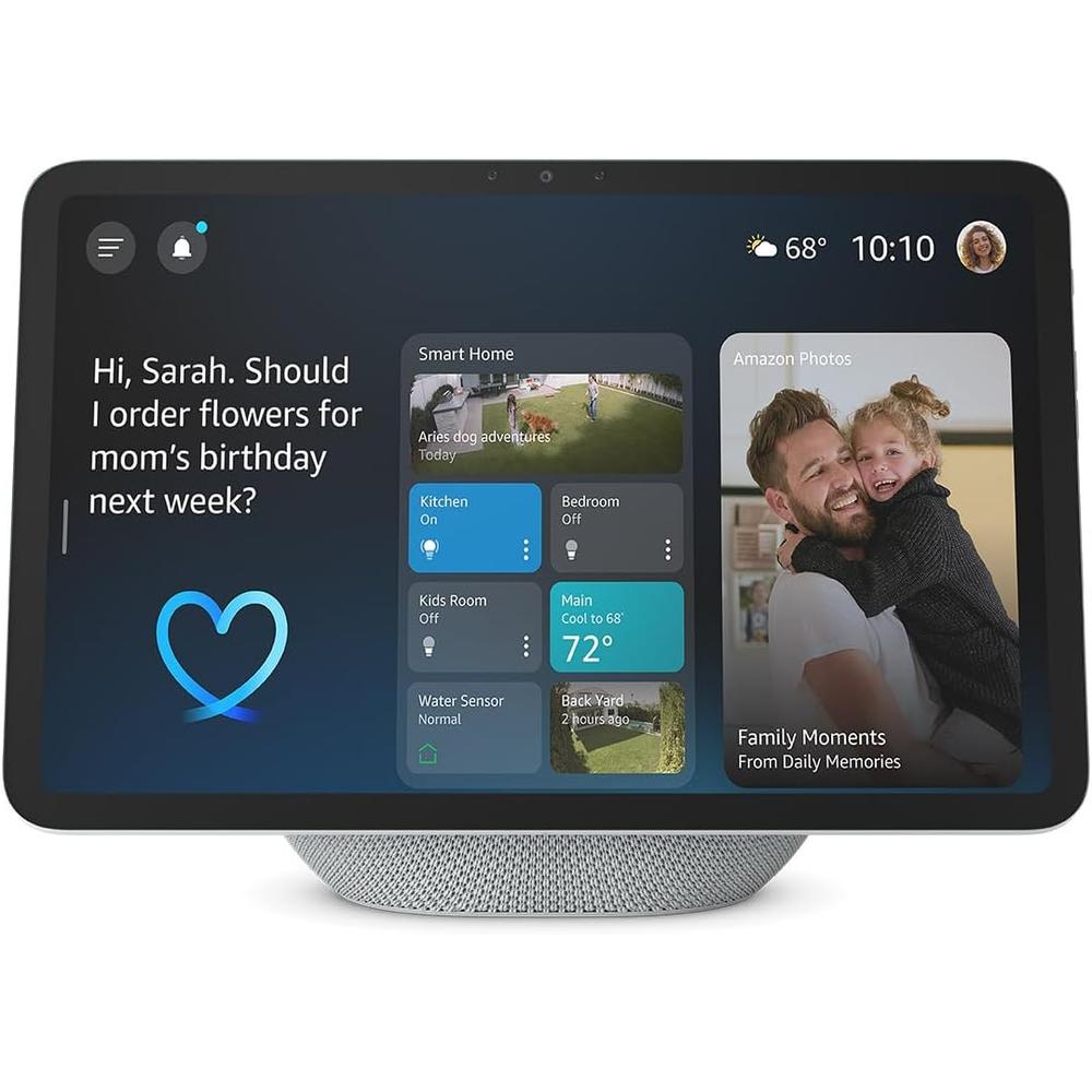 Amazon Echo Show 11, pantalla Full HD 11 in / 28 cm con audio espacial y Alexa+ | Blanco glaciar