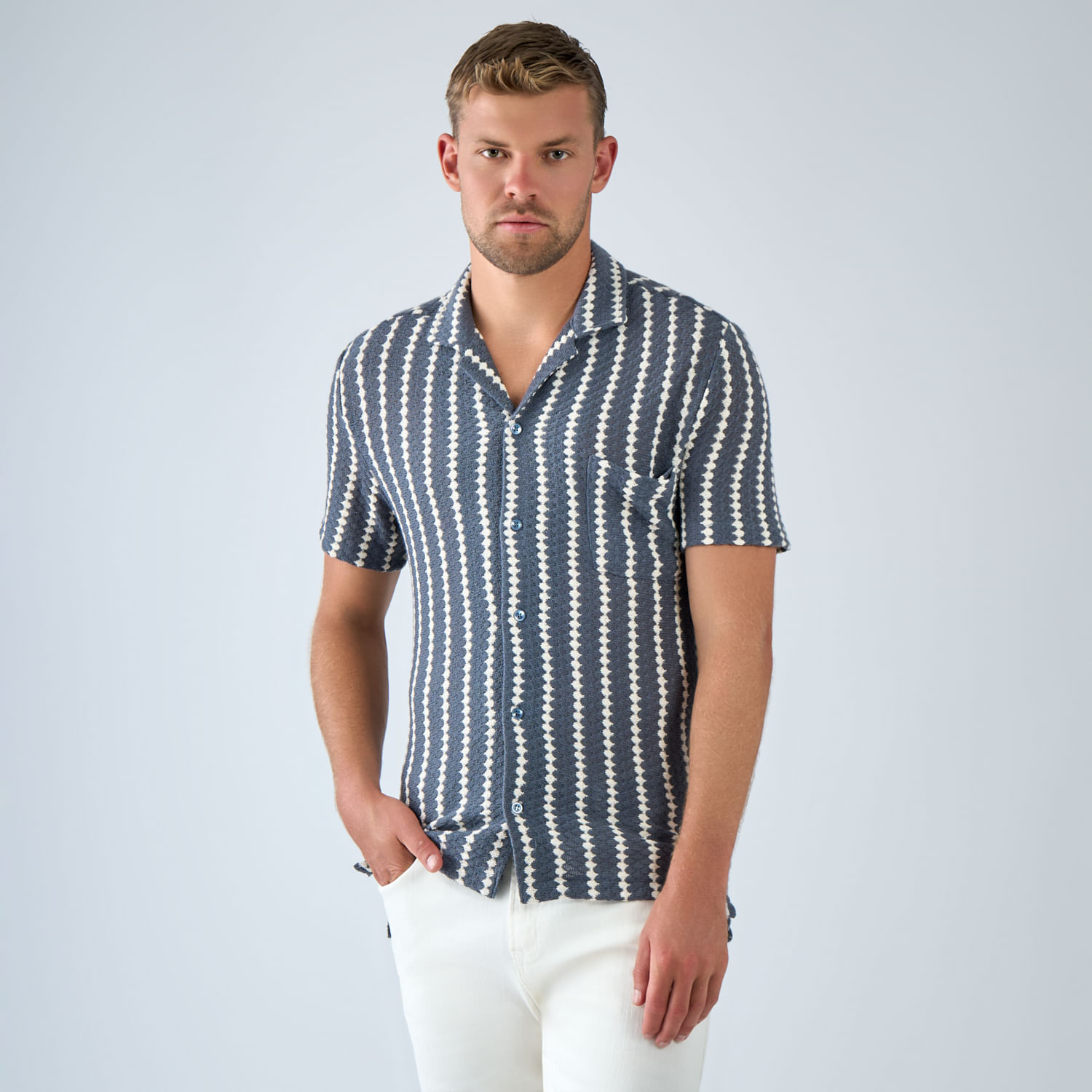 Camisa Hombre Malabar Tejido Rayas