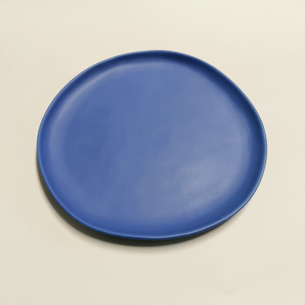 Plato Fondo Azul Mv