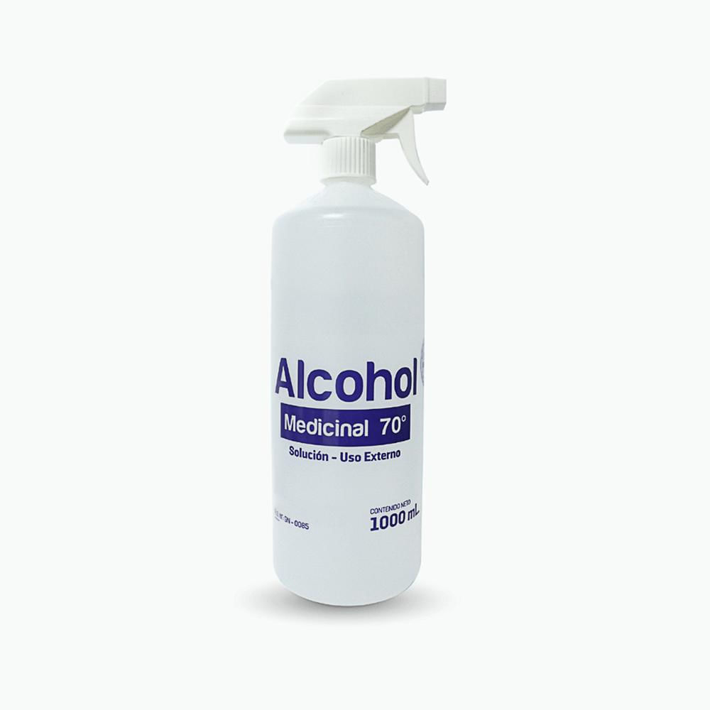 Alcohol Medicinal 70° con Atomizador de 1000 ML