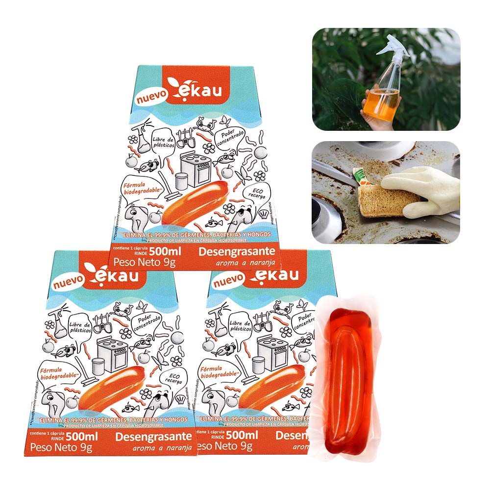 Tripack Desengrasante En Cápsula Ekau