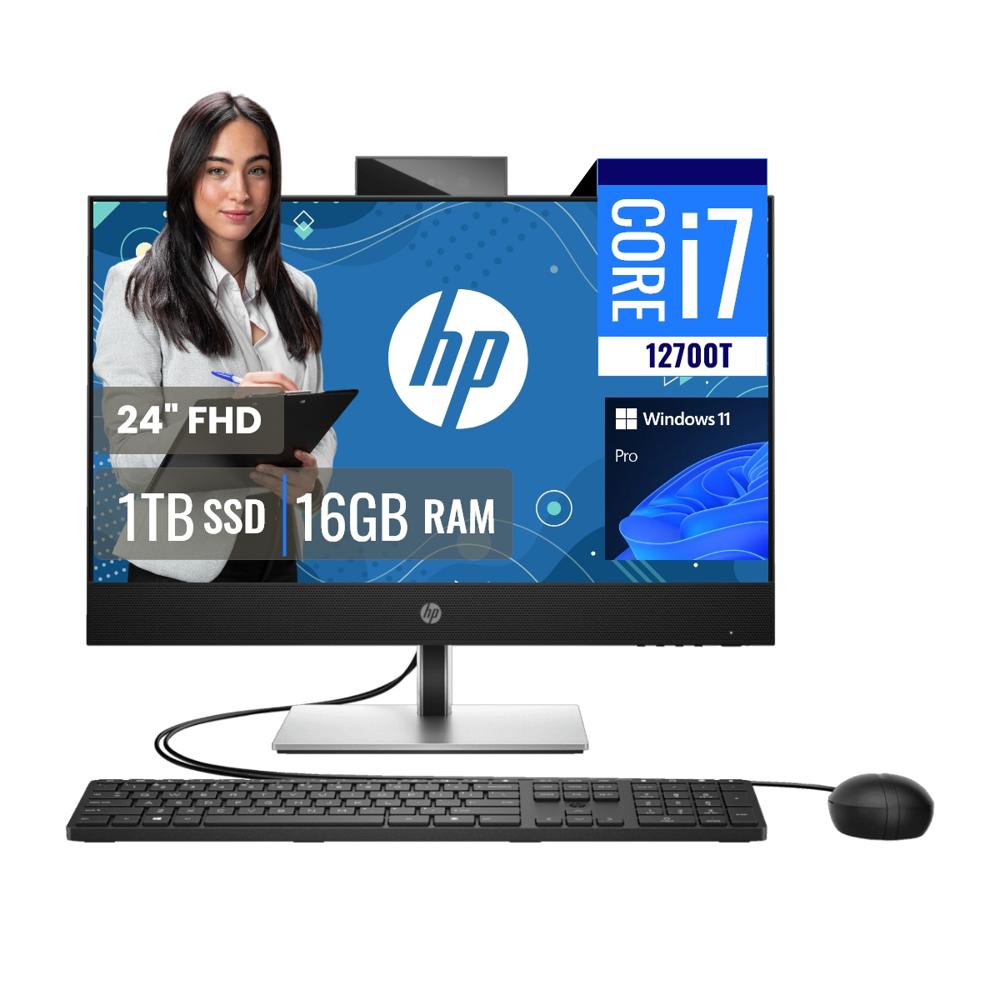 All In One HP ProOne 440 G9 Intel Core i7 12700T 16GB 1TB SSD M.2 24 FHD Windows 11 Pro 700J7LS