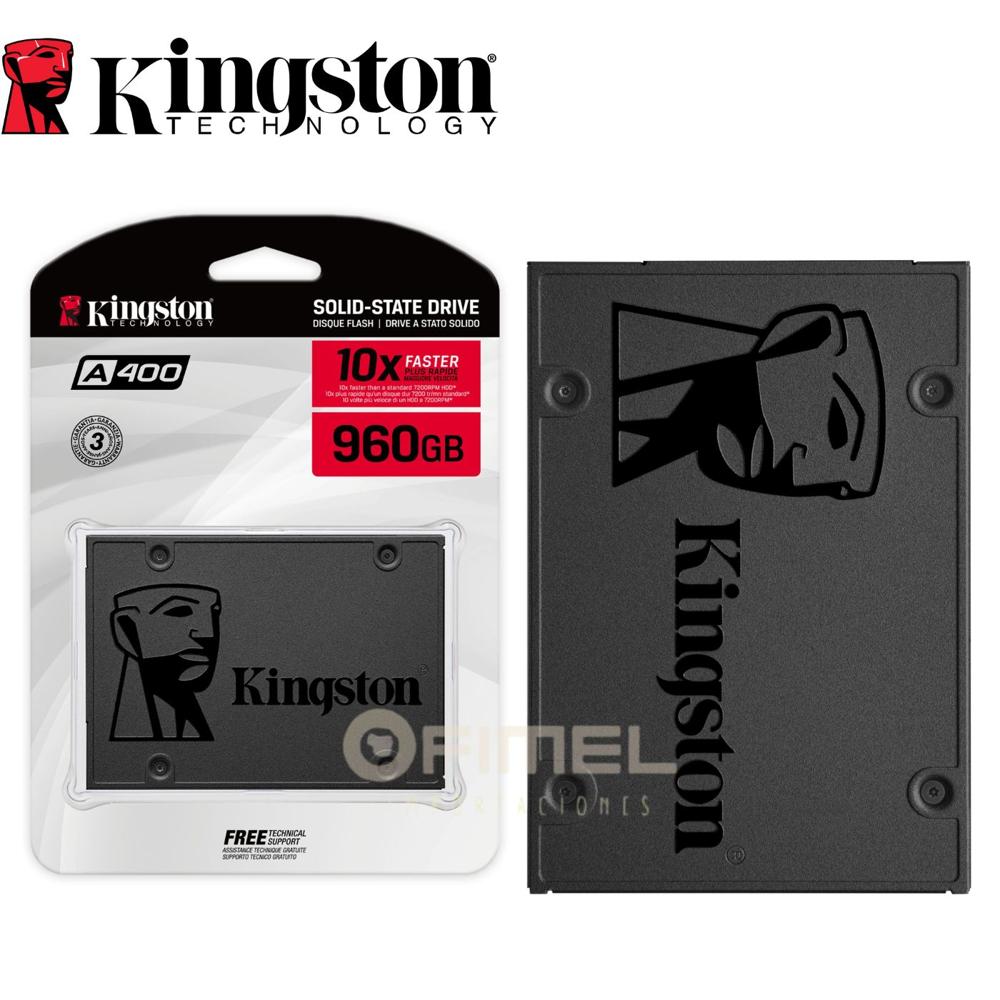 Unidad de Estado Solido Kingston A400. 960GB. SATA 6.0 Gb-s. 2.5 pulgadas. 7mm