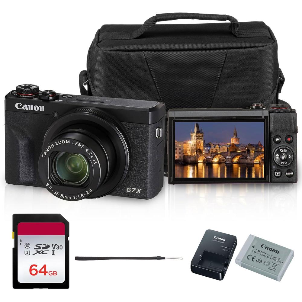 Canon cámara PowerShot G7 X Mark III 4K | Negro