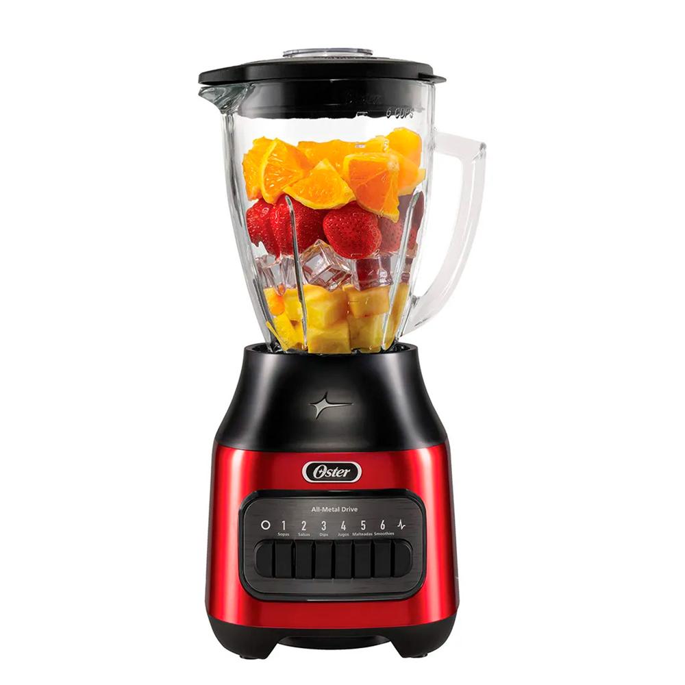 LICUADORA OSTER 1.5L BLSTPEG-CPB 6 VOLOCIDADES ROJO