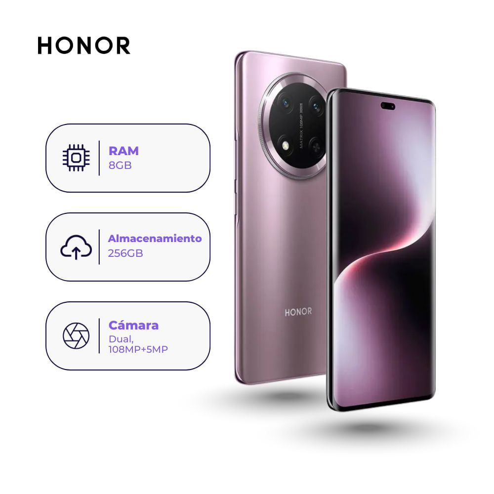 Honor Magic 7 Lite 256GB 8GB Ram Morado titanio Honor Magic 7 Lite 256GB 8GB Ram Morado titanio