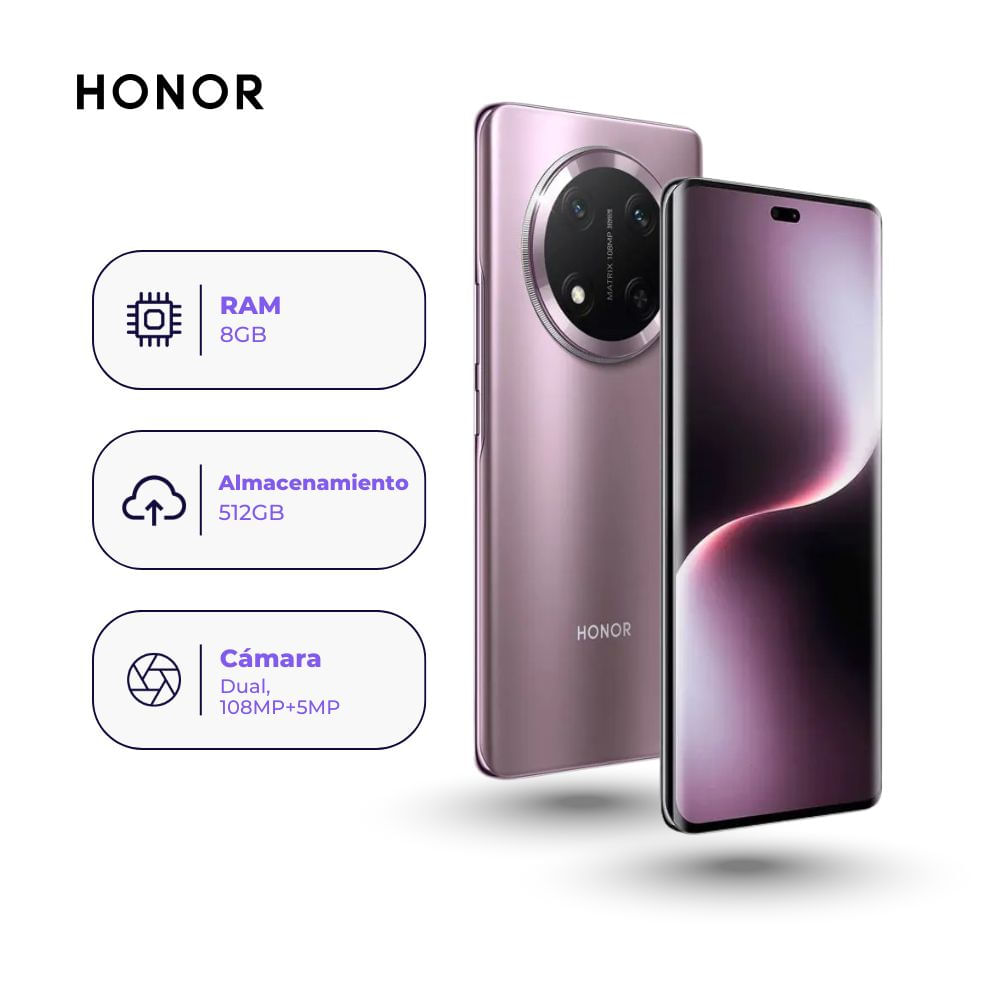 Honor Magic 7 Lite 512GB 8GB Ram Color Morado