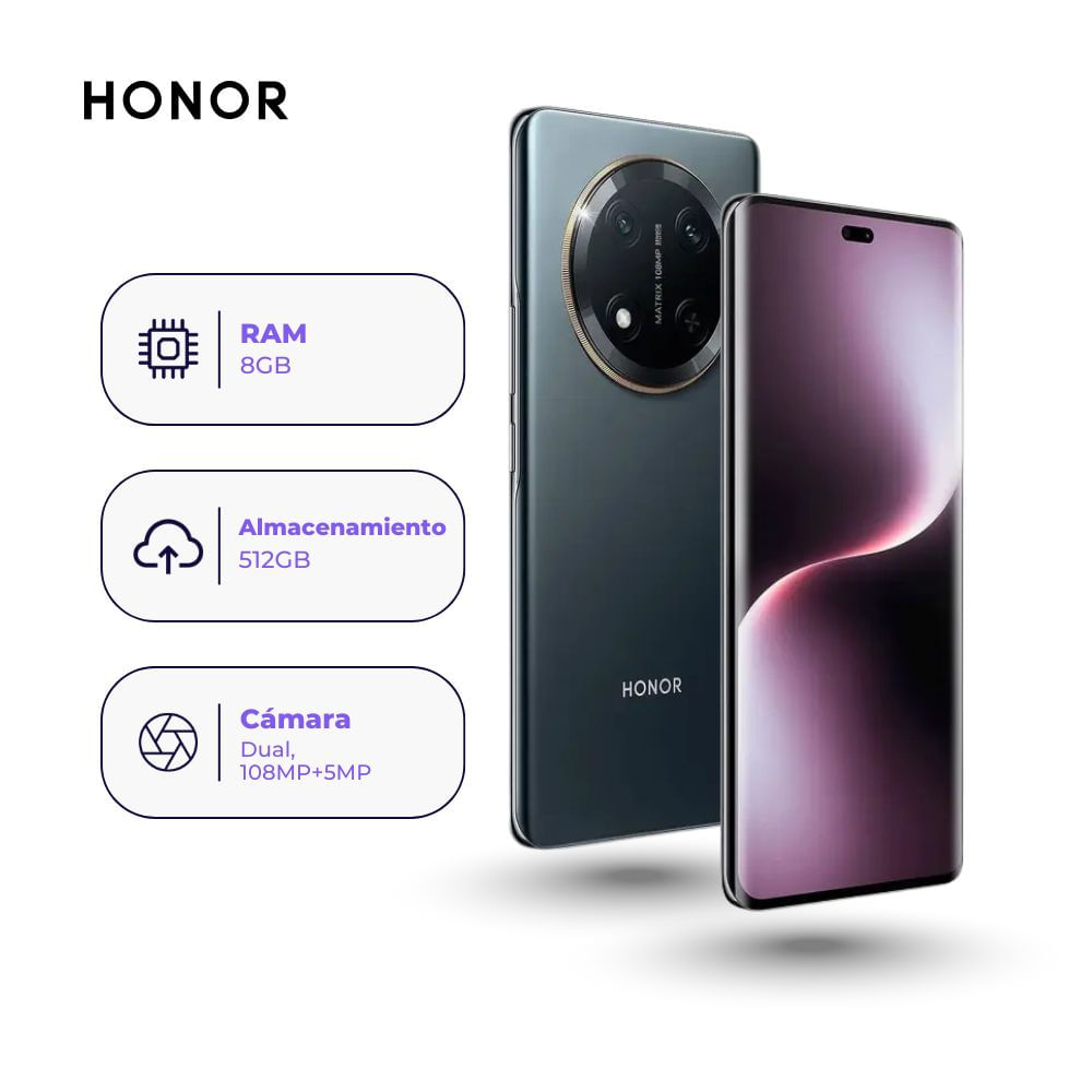 Honor Magic 7 Lite 512GB 8GB Ram Color Negro