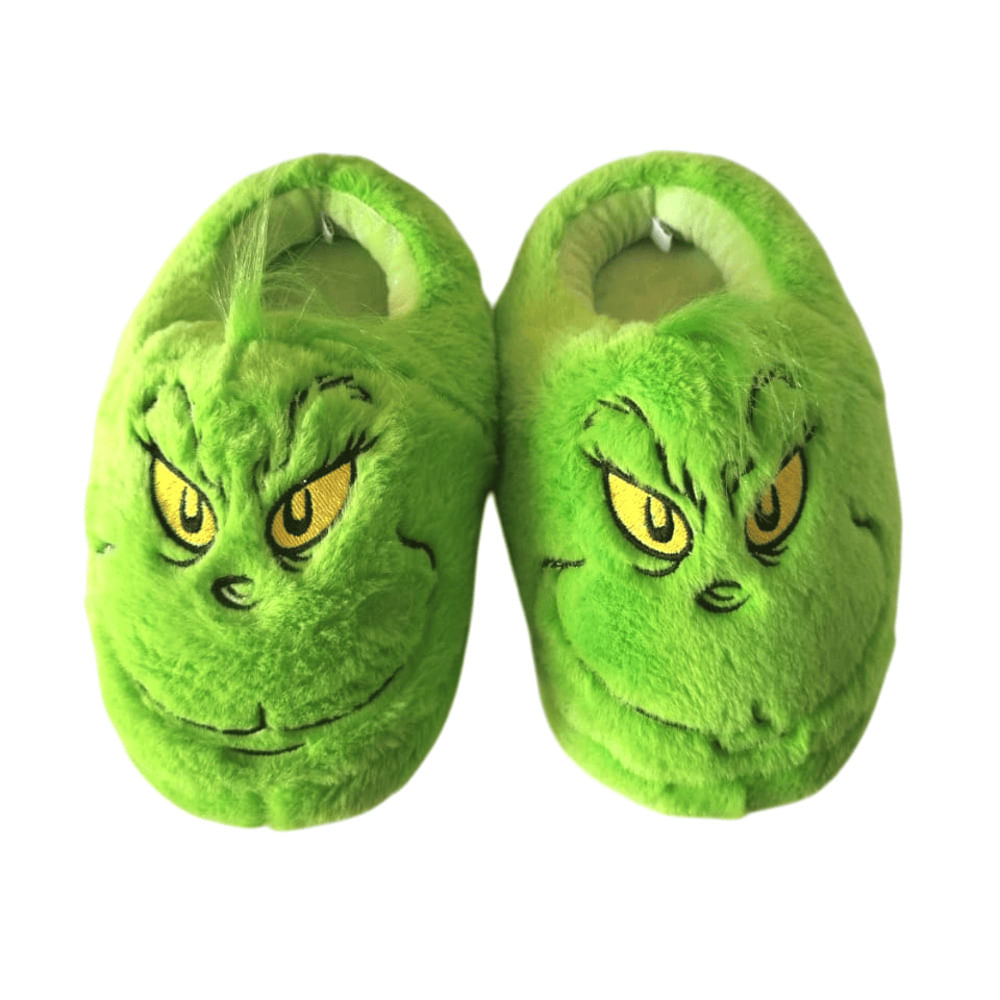 PANTUFLA NAVIDEÑA UNISEX GRINCH VERDE